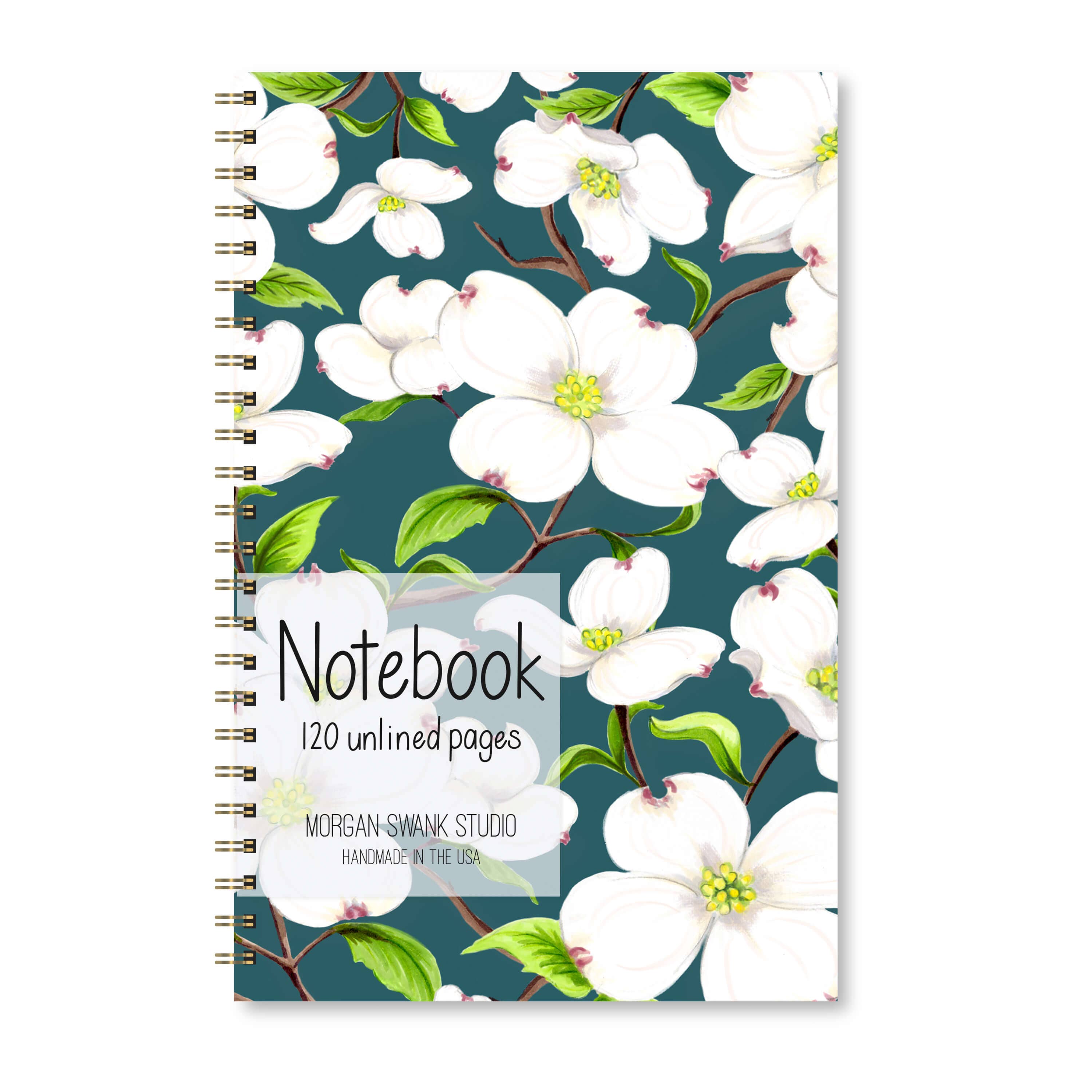 Morgan Swank Studio - Wholesale Notebook - Dogwood | Virginia + North Carolina State Flower Notebook1