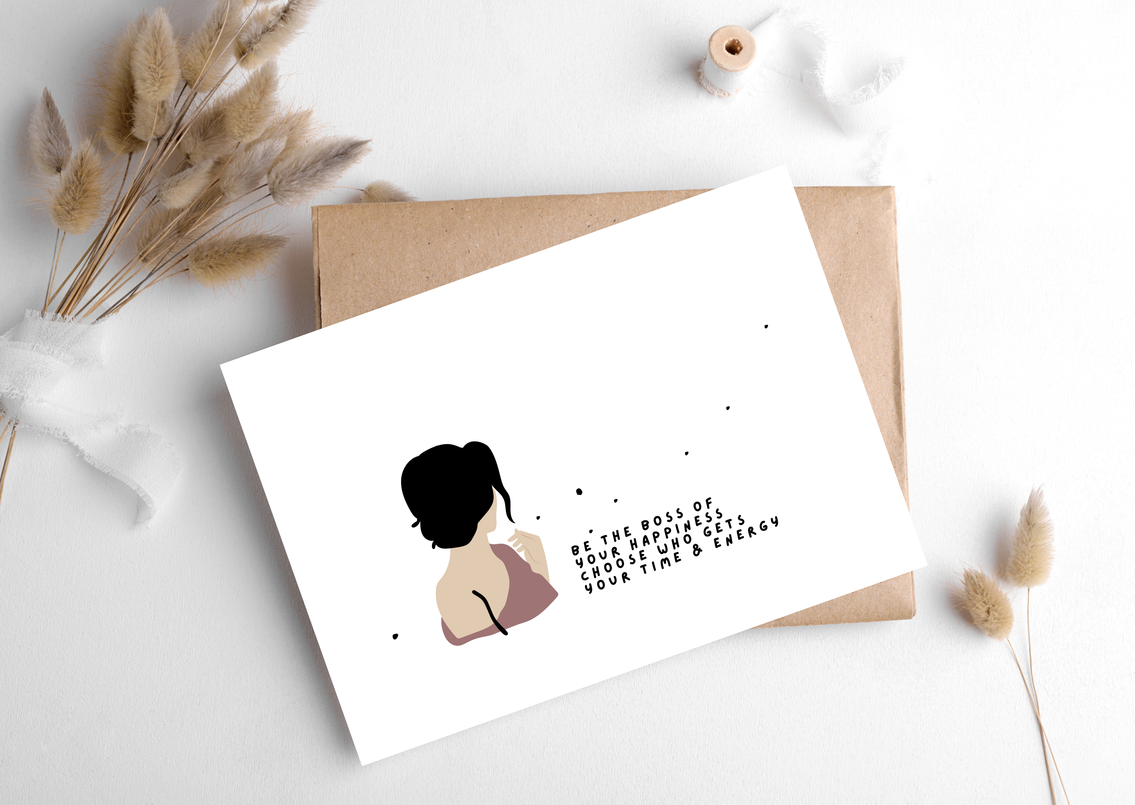 My Hygge Shop - Vente Carte de vœux classique - CARTE DU PATRON DE VOTRE BONHEUR1