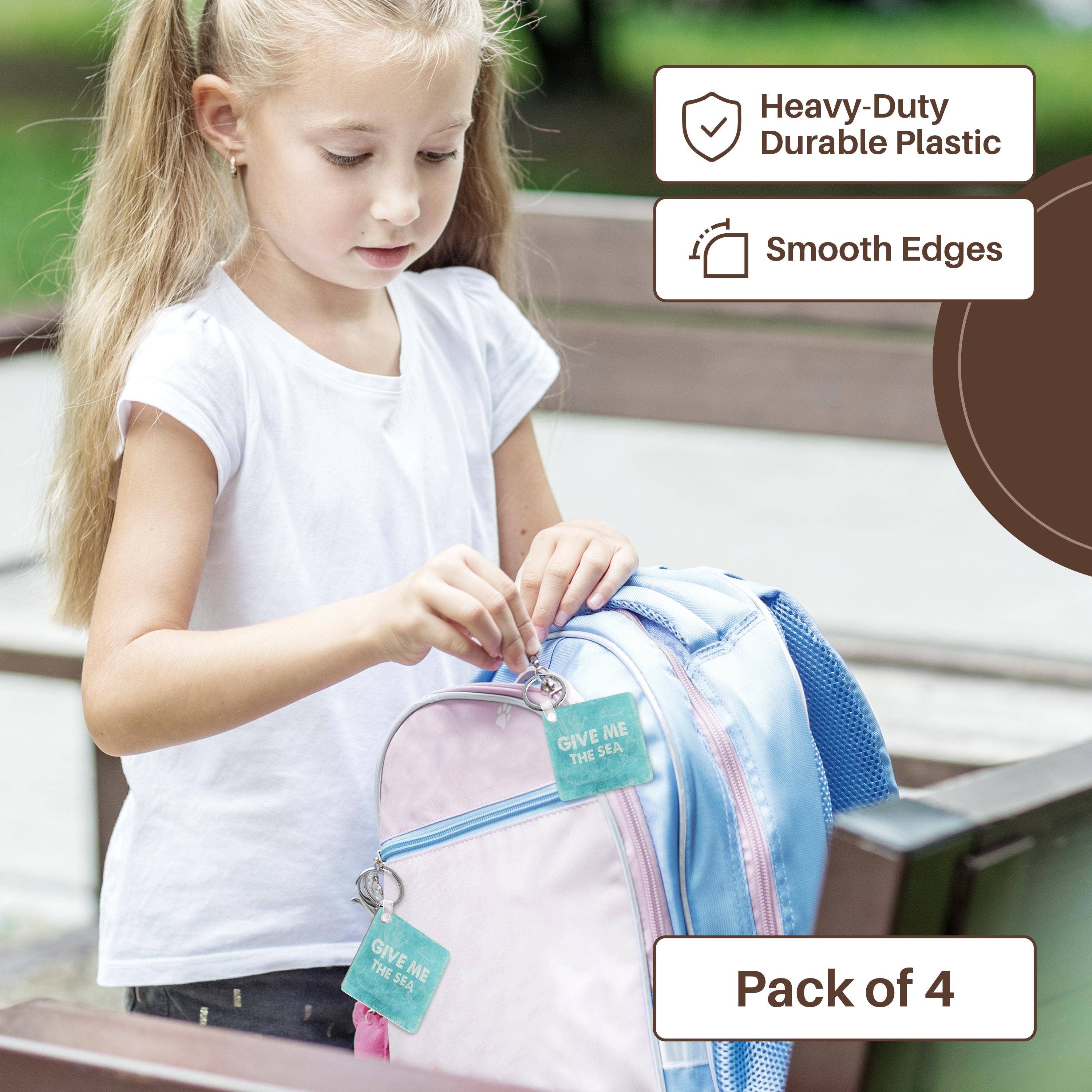 3dRose – Großhandel Schlüsselanhänger – Unisex – 3dRose, Gib mir das Meer - Maritimes Ozeanzitat in Aqua, Schlüsselanhänger3