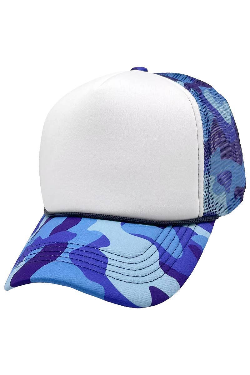 Cap Zone - Wholesale Trucker Hat - Unisex - Camouflage Five Panel Foam Trucker Hat5