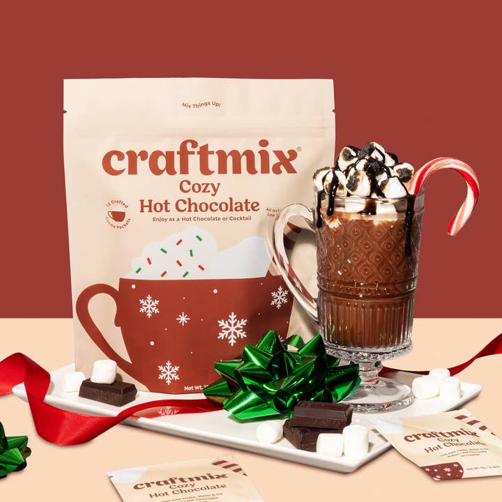 Craftmix - Wholesale Cocktail Mix/Syrup - Cozy Hot Chocolate & Cocktail Mixer - 12 Servings Multipack
