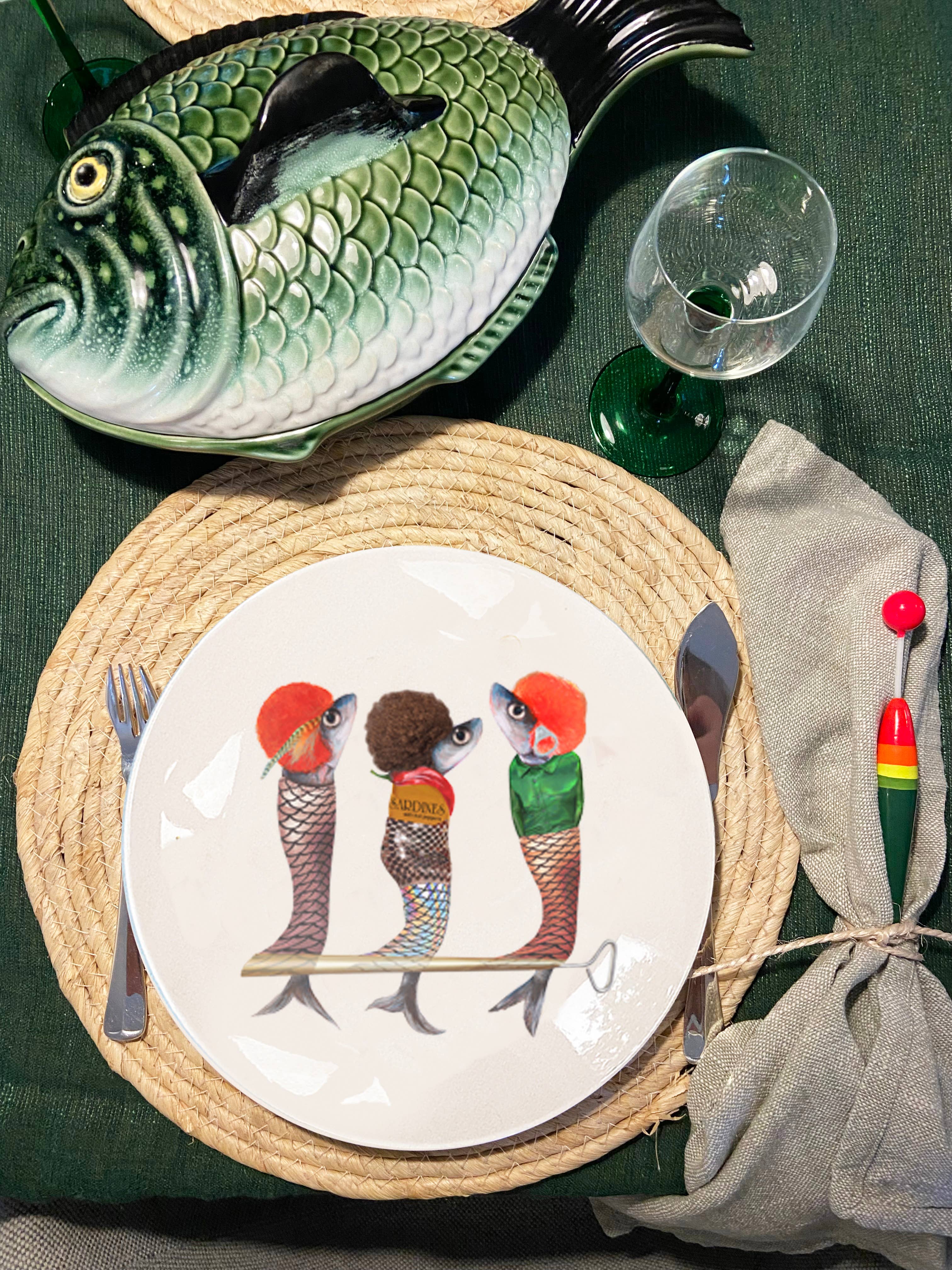 Bordy's - Wholesale Dinnerware Set - Catchy - 2. The Sunset Catch dinner plates3