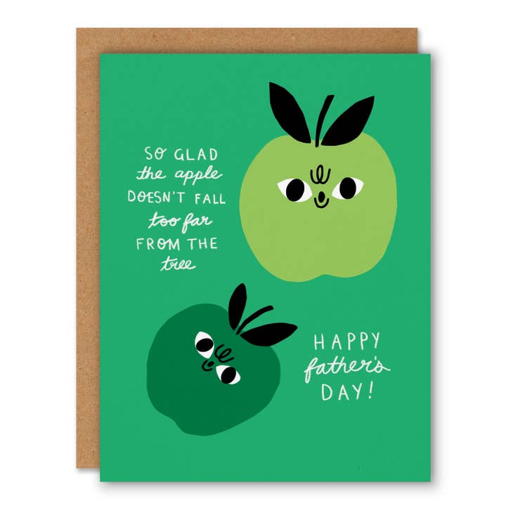 Día del Padre Manzana - Tarjeta de Felicitación del Día del Padre para venta al por mayor de Badger & Burke