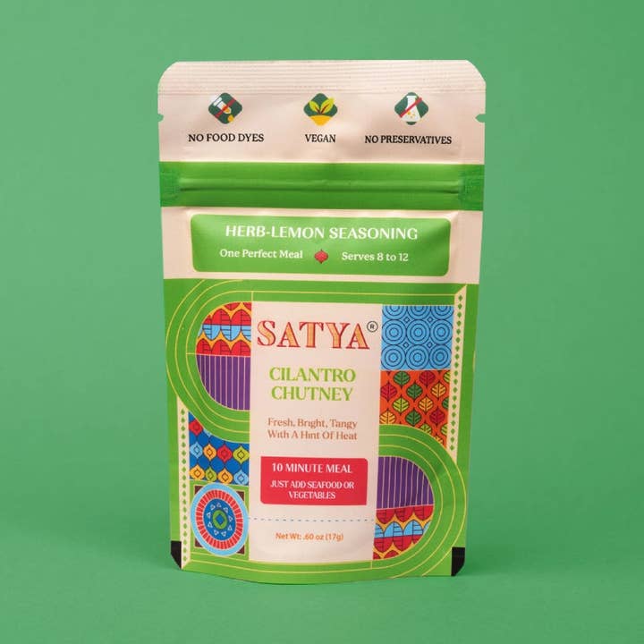 Satya - Wholesale Dried Spice Mix - Cilantro Chutney - Sachets0