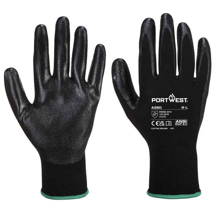 Black Portwest Dexti-Grip Gloves for wholesale on Faire1