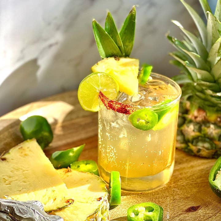 Crafted Cocktails - Wholesale Cocktail Mix/Syrup - Jalapeño Pineapple Nonalcoholic Cocktail Mixer