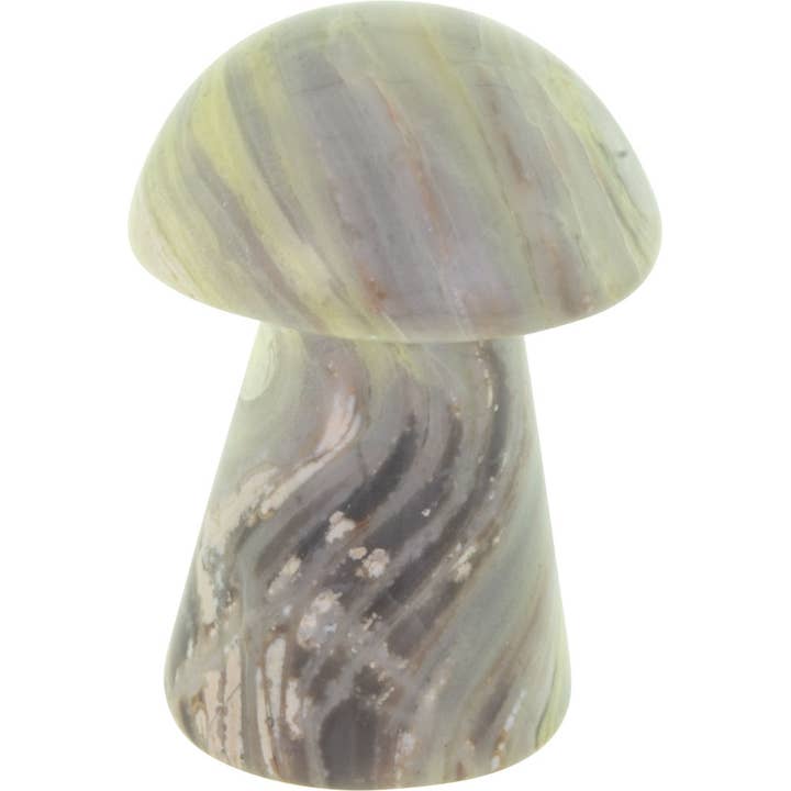 Kheops International – wholesale Spiritual stone/crystal – Gemstone Large Mushrooms - Asst'd (Pack of 6)