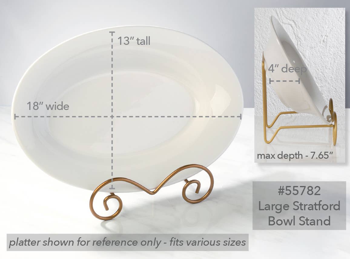 Tripar International - Wholesale Easel - Large Stratford Metal Bowl Easels8