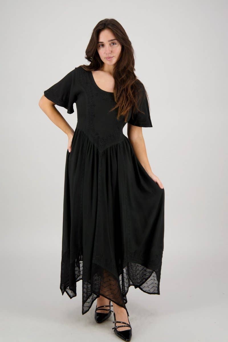 Advance Apparels - Wholesale Dress - Women's - Renaissance Flutter Sleeve Dress ADL-253272