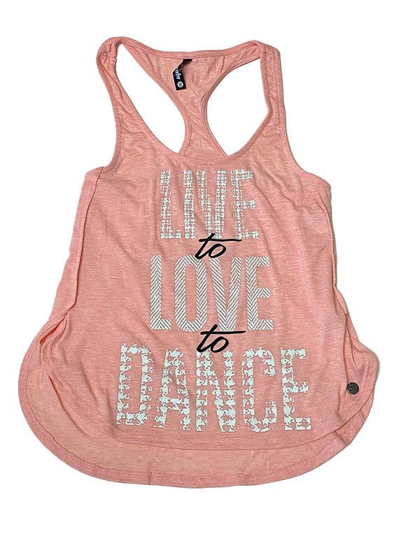 Live to Love Youth Petal Racerback für den Großhandel von Sugar And Bruno