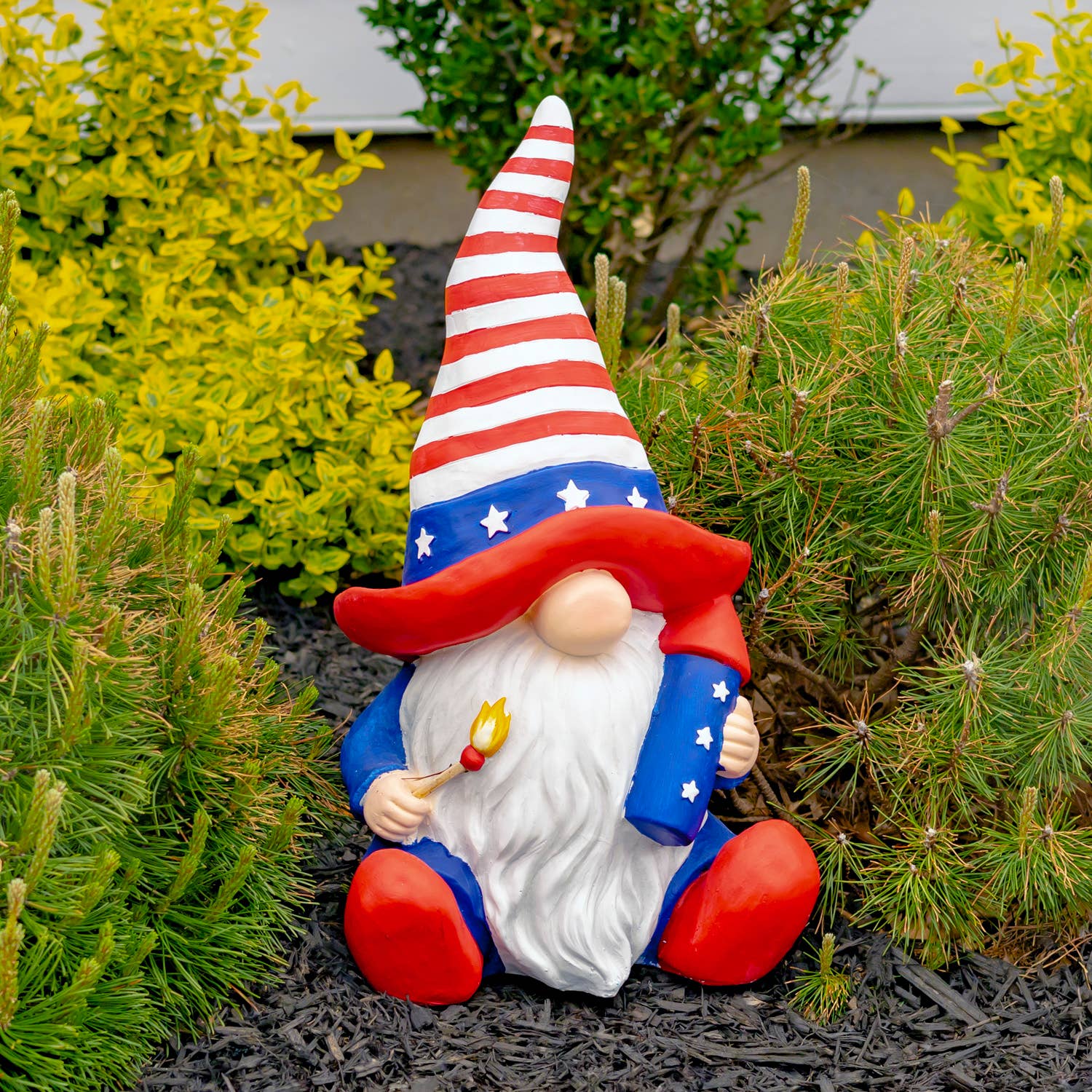 Zaer Ltd. International - Wholesale Garden Gnome - "Americanos" American Garden Gnomes- 6PC/Set6