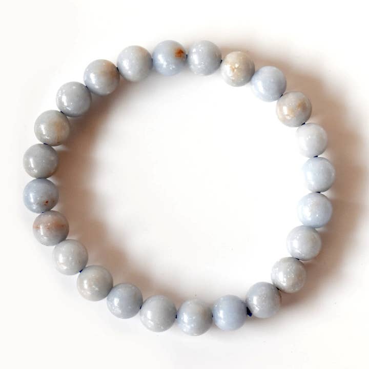 Healing Bracelet | Angelite | Gemstone Bracelet for wholesale by Soothing Crystals