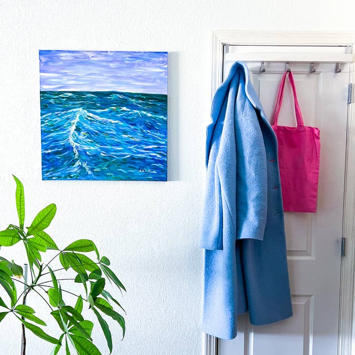 Clara de la Fuente Artist - Wholesale Art Print - Colorful Sea Water Waves Print. Lake Michigan. Gift & Decor2