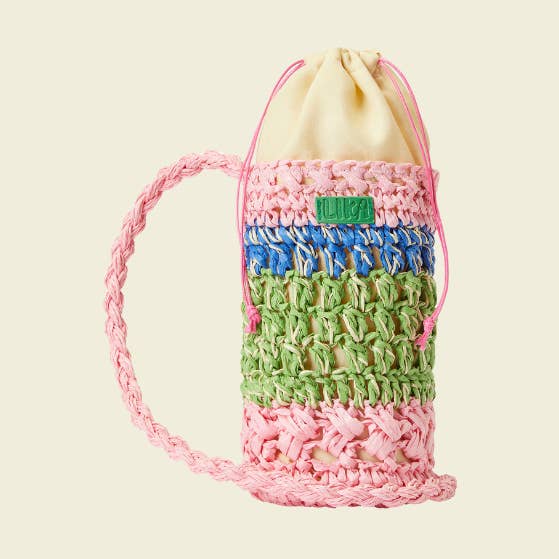 Eco Pet Woven Tote Pink Green for wholesale by Likapaws / Heinemann Trading GbR