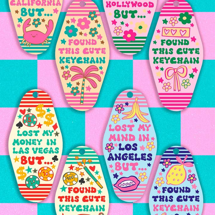 LOLALA - Your California Happiness Market 💛 - Wholesale Keychain - Women's - Lost My Dreams In Hollywood Keychain
