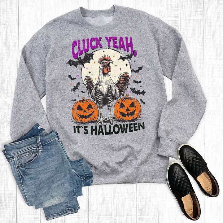 Poulet Caquètement Ouais C'est Halloween Sweatshirt pour la vente par The Way Down South