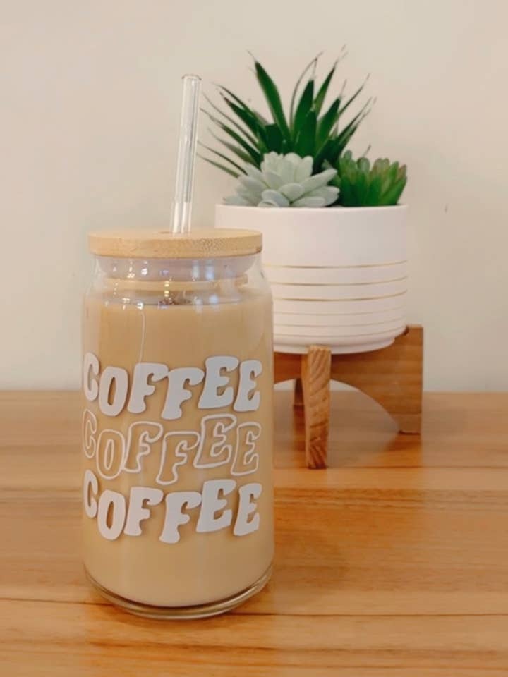 Coffee coffee can glass for wholesale by Pink pretty designs