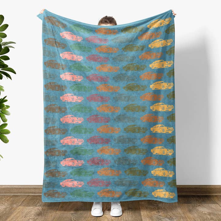 Vivtrek - Wholesale Throw Blanket - Classic Car Blanket Vintage Vehicle Auto Restoration Throw4