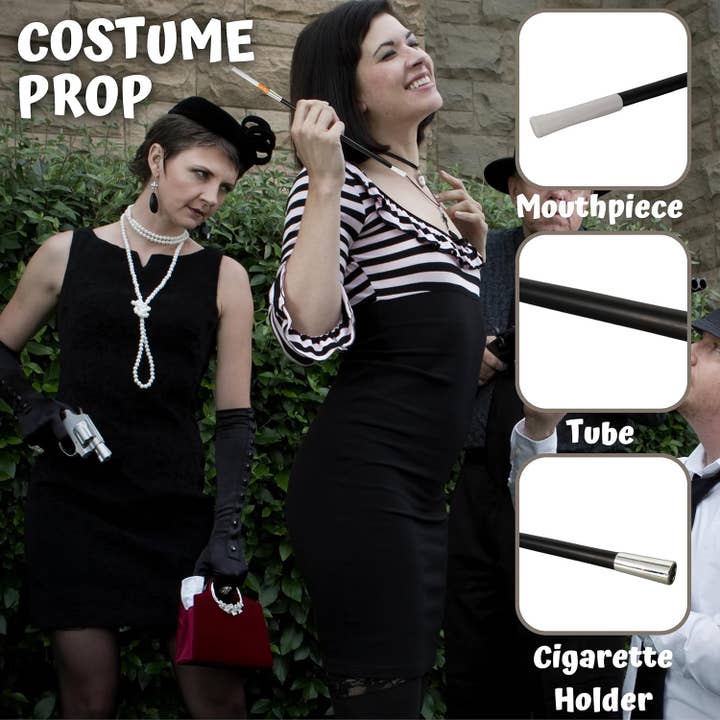 4E's Novelty - Wholesale Costume - Unisex - 4E's Novelty 2 Fake Cigarettes & Holder - 1920s Costume Prop4