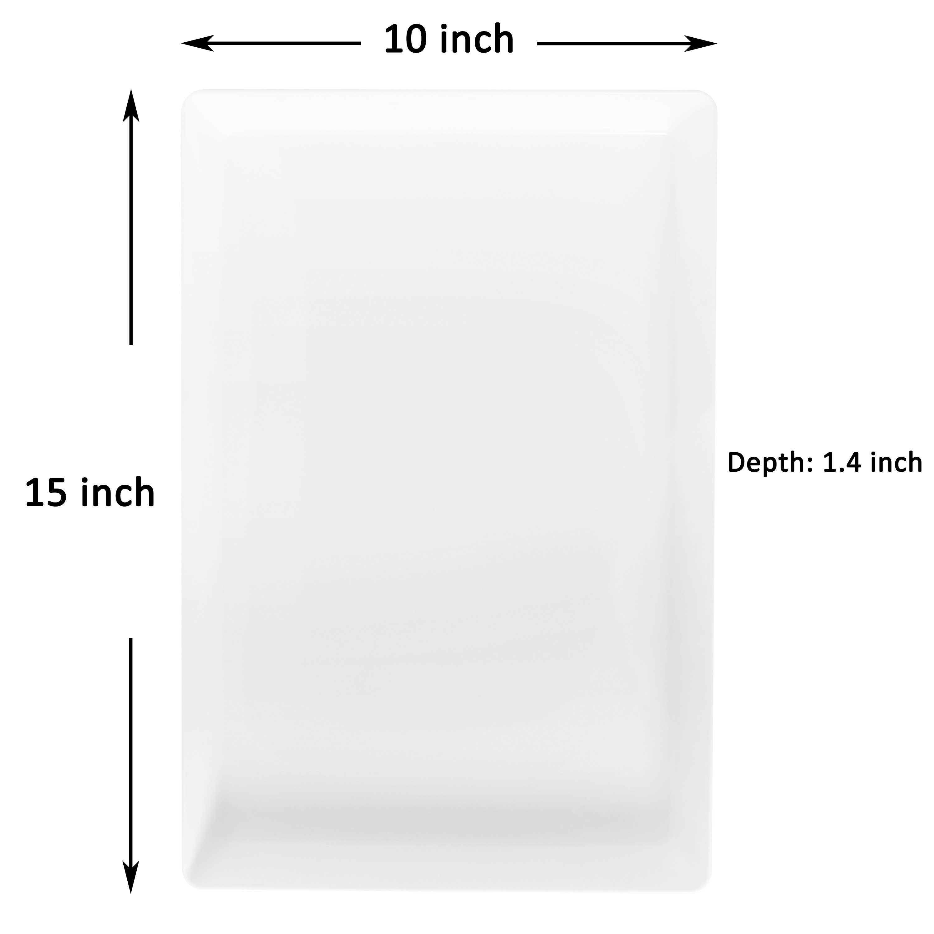 Youngever - Wholesale Serving Tray - Youngever 3 Pack Plastic Serving Trays, Serving Platter1