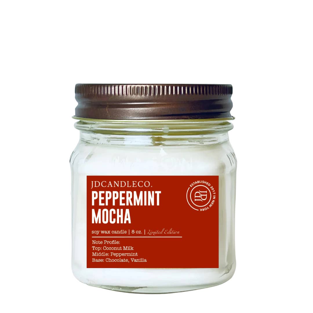 JD Candle Co. - Wholesale Jar/Filled Candle - Holiday 8 oz Mason Jar Candles2