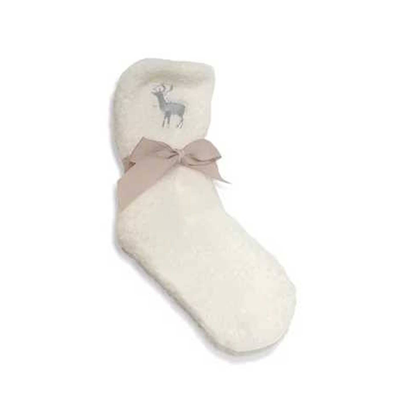 IngrossoBeauty by INCI Srl - Wholesale Socks - Women's - Women's Soft White Socks With Deer0