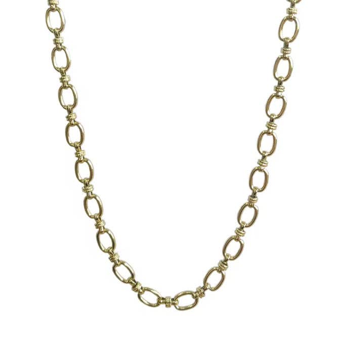 Deep South Originals Inc. - Wholesale Link & Chain Necklace - Tri-Oval Link Chain Necklacel ~ Deep South Originals7