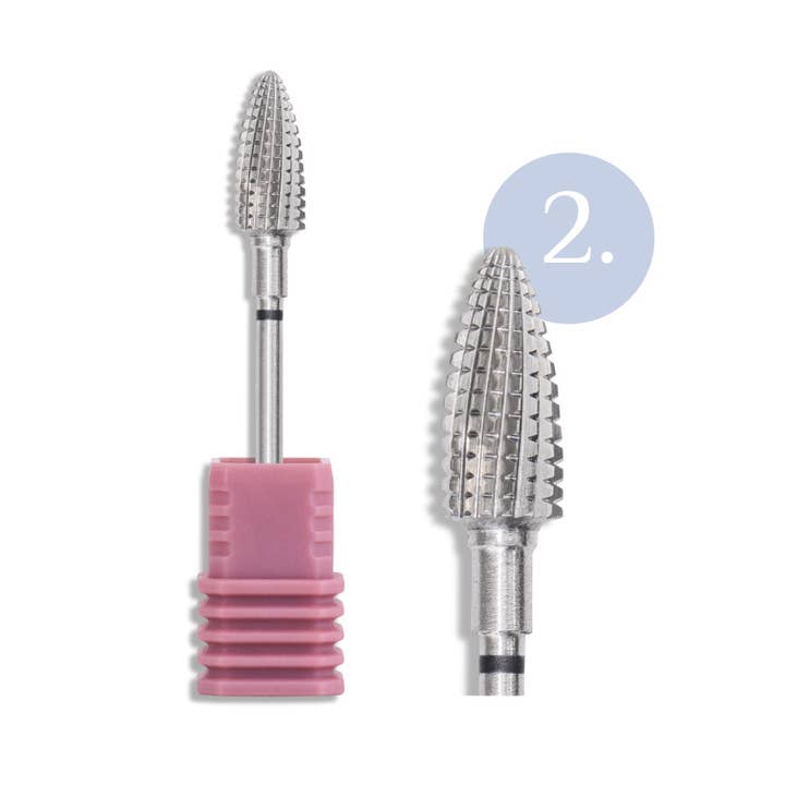 2 - Punta Ovale Inocos - Carbonio | Grana Grossa per la vendita all'ingrosso da parte di INOCOS Cosmetics