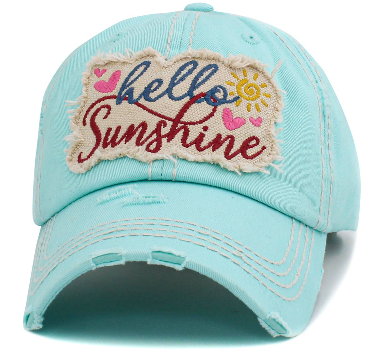 KBETHOS - Vendita all'ingrosso Accessori per cappelli - Donna - Berretto vintage lavato Hello Sunshine3