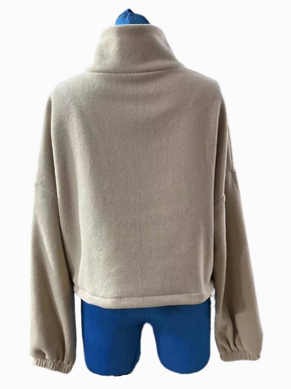 safistyle - Wholesale Jacket - Women's - Zip-Up Drawstring Cropped Jacket8