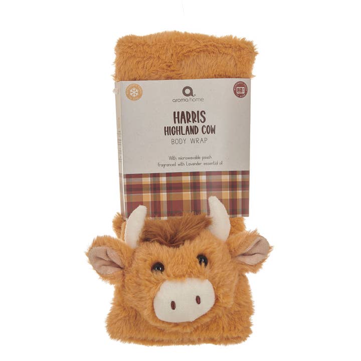 Aroma Home – wholesale Hot/cold compress – Harris Highland Cow Microwavable Body Wrap