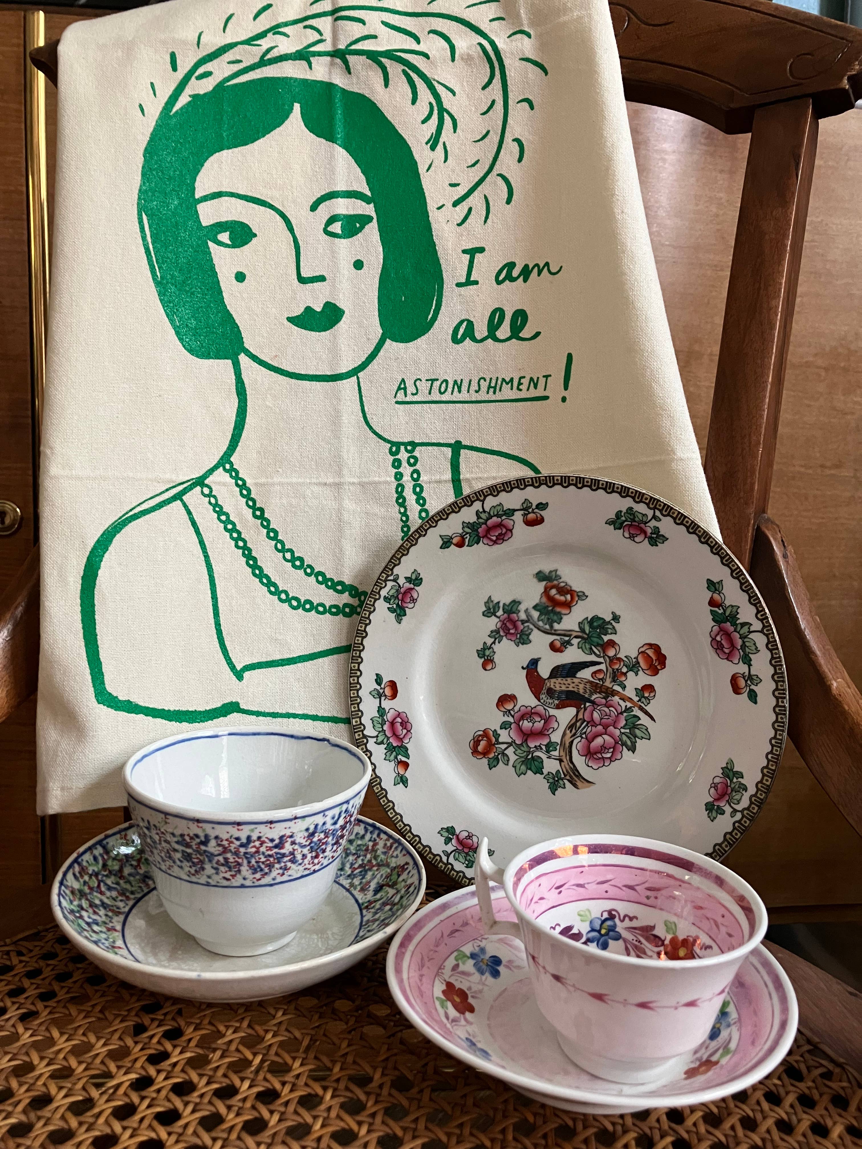 Colleen Harrington Studio - Wholesale Tea Towel - 100% Cotton Tea Towel - Jane Austen I Am All Astonishment