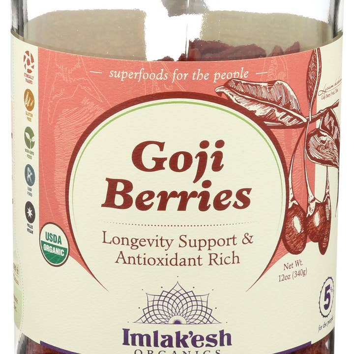 Everyday Supply Co - Wholesale Dried/Dehydrated Fruit - IMLAKESH ORGANICS BERRY GOJI ORG RAW - Case of 60