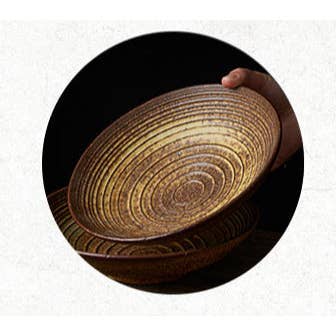 Gohobi (We cover U.S. import duties) - Wholesale Decorative Plate/Dish/Bowl - Gohobi Handmade Japanese Style Stoneware Pasta Bowl Plate15