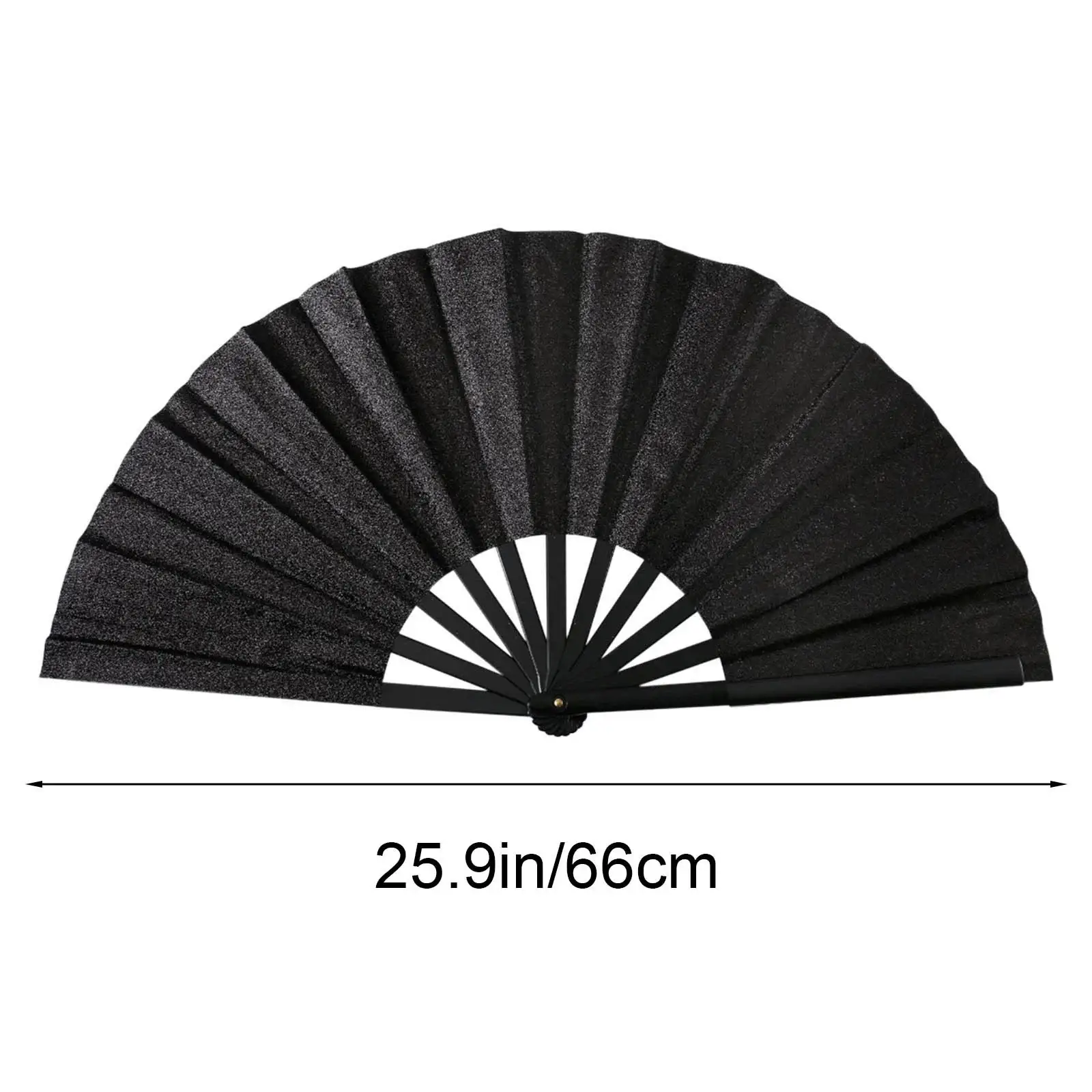 Be-Liv-It Faith LLC - Wholesale Handheld Folding Fan - CLAPPING Fan Black1