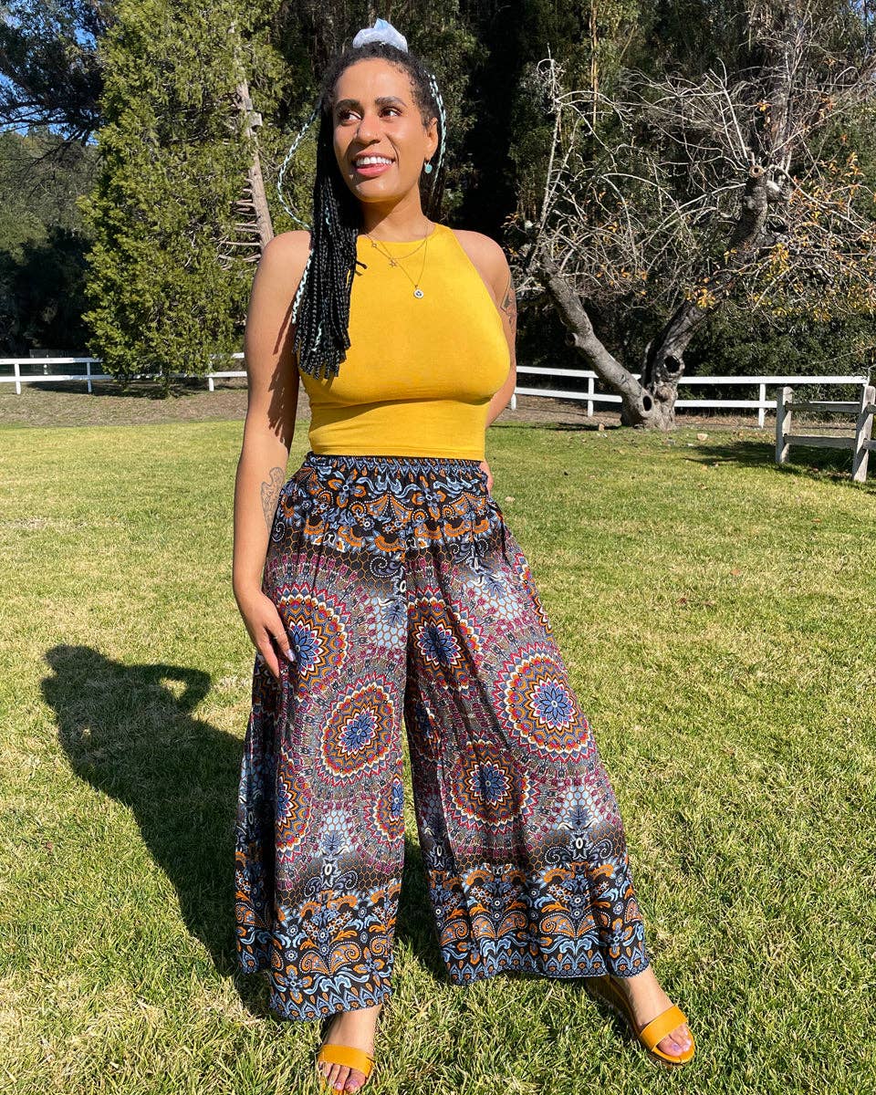 Zig Zag Asian Collection - Wholesale Pants - Women's - Shiva Mandala Pants1