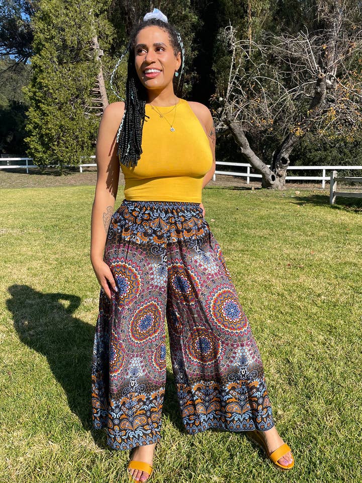 Zig Zag Asian Collection - Wholesale Pants - Women's - Shiva Mandala Pants1