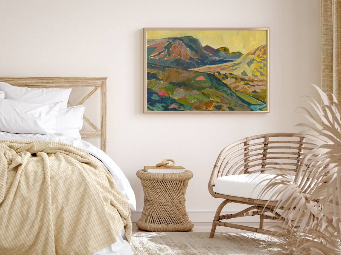 El Baker Art - Wholesale Art Print - Midcentury Modern Canyon Western Landscape Print1