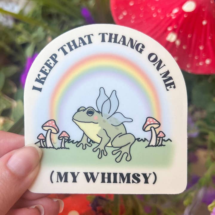 Autocollant Décalcomanie Grenouille Féerique Cottagecore Fantaisiste pour la vente par Desert Light Co.