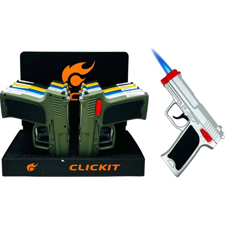 Cow Crack Wholesale - Wholesale Lighter - Clickit Torch Lighter Gun
