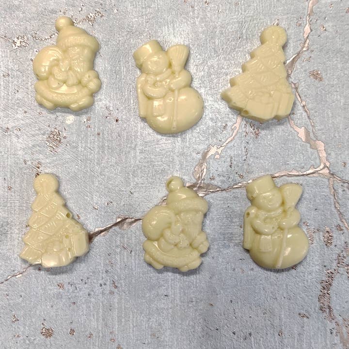 Sacchetto di forme natalizie per la vendita all'ingrosso da parte di The Chocolate Cellar