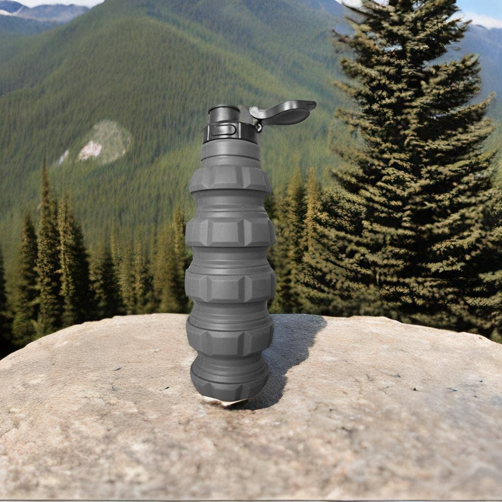 CALIBER GOURMET / CAMPCO - Wholesale Water Bottle - Silicone Grenade Collapsible Bottle