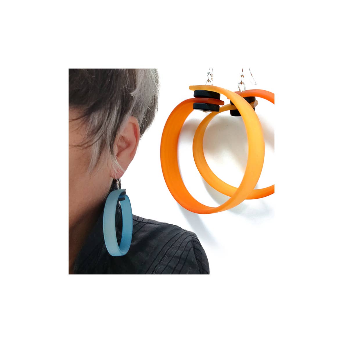ALEX+SVET - Wholesale Hoop Earrings - ORA rubber hoop earrings ESSENTIALS line10