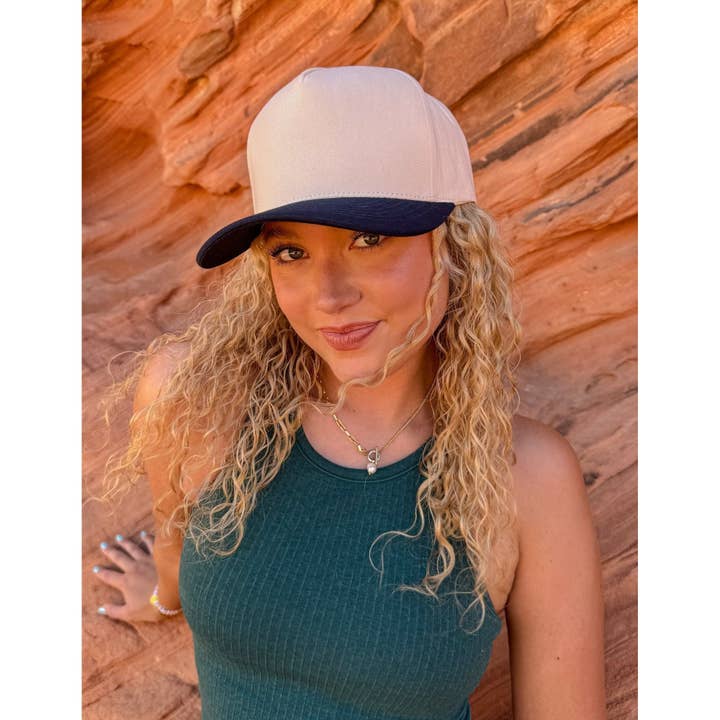 C.C Beanie - Wholesale Trucker Hat - Unisex - Two Tone Canvas C.C Trucker Hat TCM00025