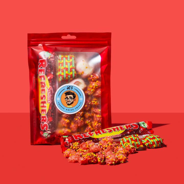 Freeze Dried Sweets UK – Engroshandel Bolcher – JCs Røde Mixpose2
