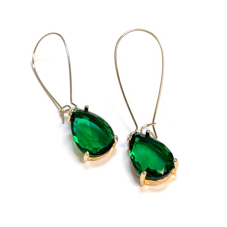 StarryNYC - Wholesale Dangle Earrings - Teardrop Glass Bead 14mm x 18mm w/ Kidney Wire Earrings22