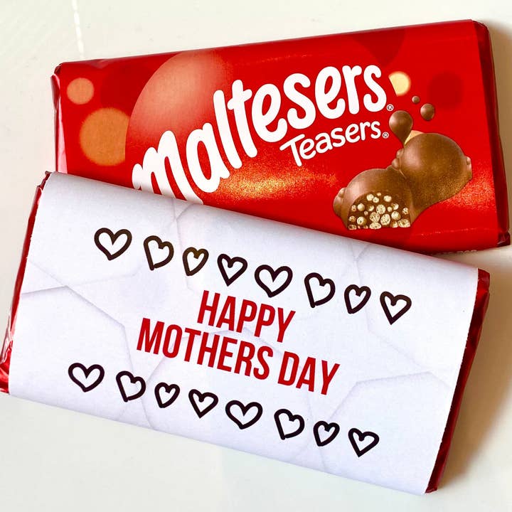Happy Mothers Day wrapped bar of Malteser chocolate. for wholesale by Giftieness