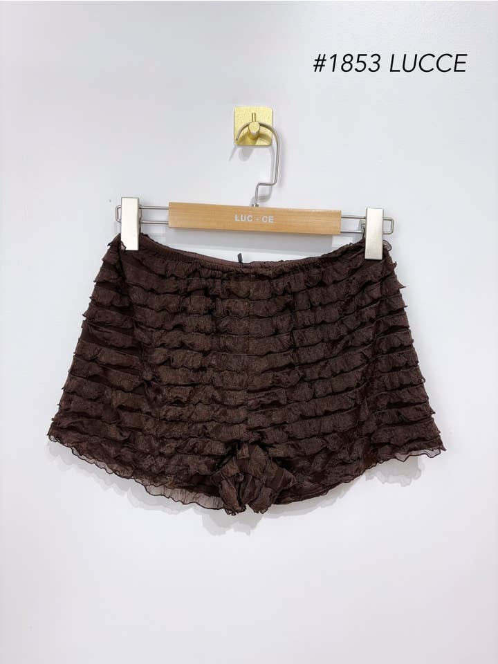 LUCCE – wholesale Shorts – Dam – Kort texturerad kjol - 18536