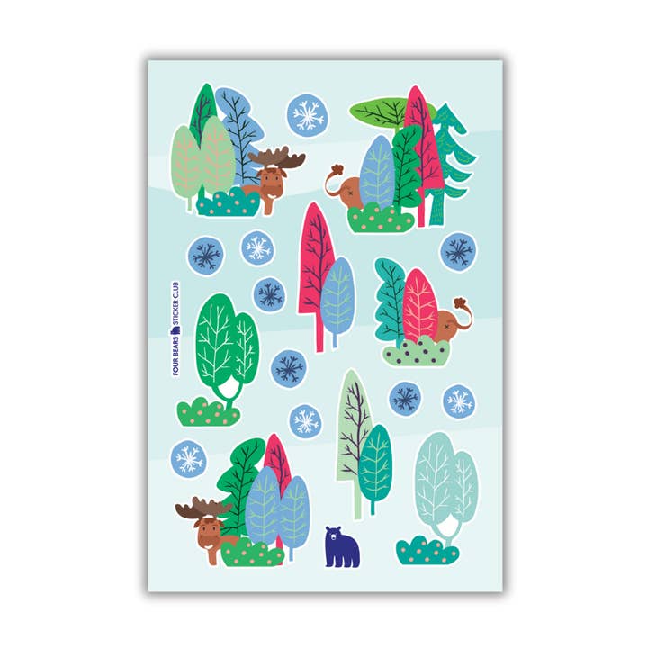 Alce a piede libero per la vendita all'ingrosso da parte di Four Bears Sticker Club