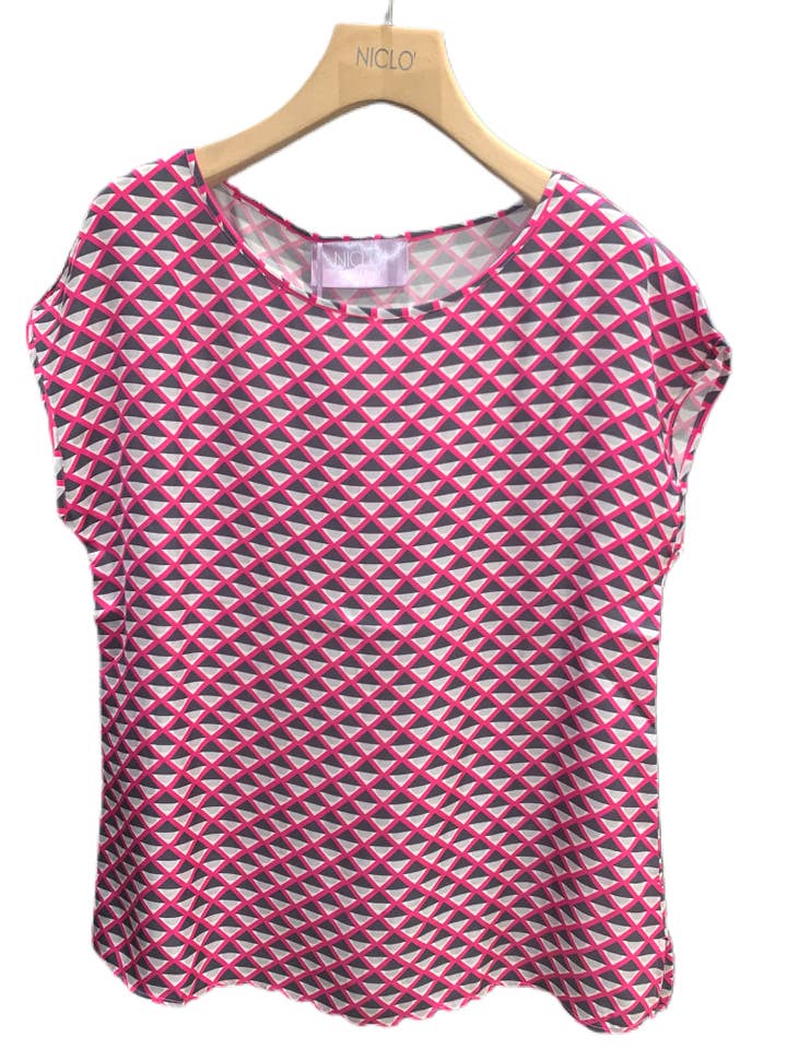 1/2 sleeve blouse #2211442 for wholesale by NICLO' love in italy